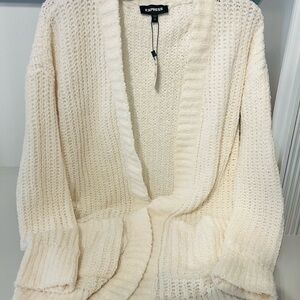 Express Women's Cream Sweater